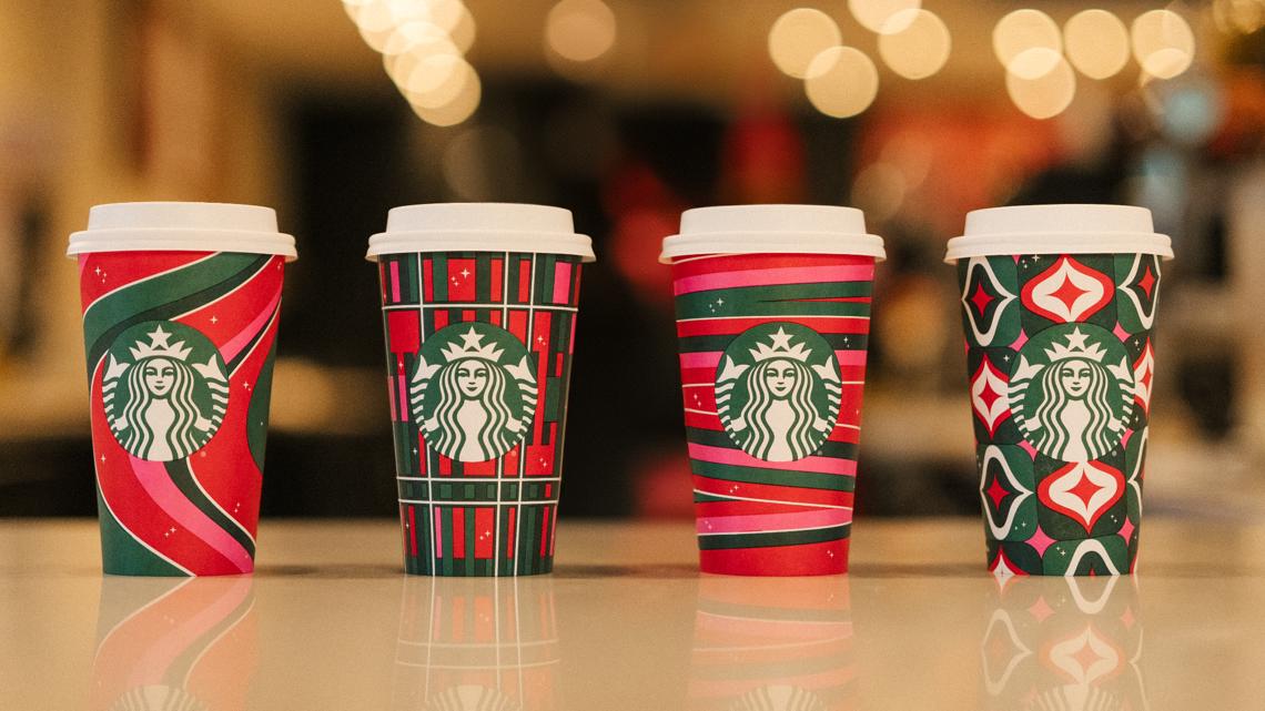 Starbucks 2023 Holiday Cups Arrive With New Drink And Food Menu