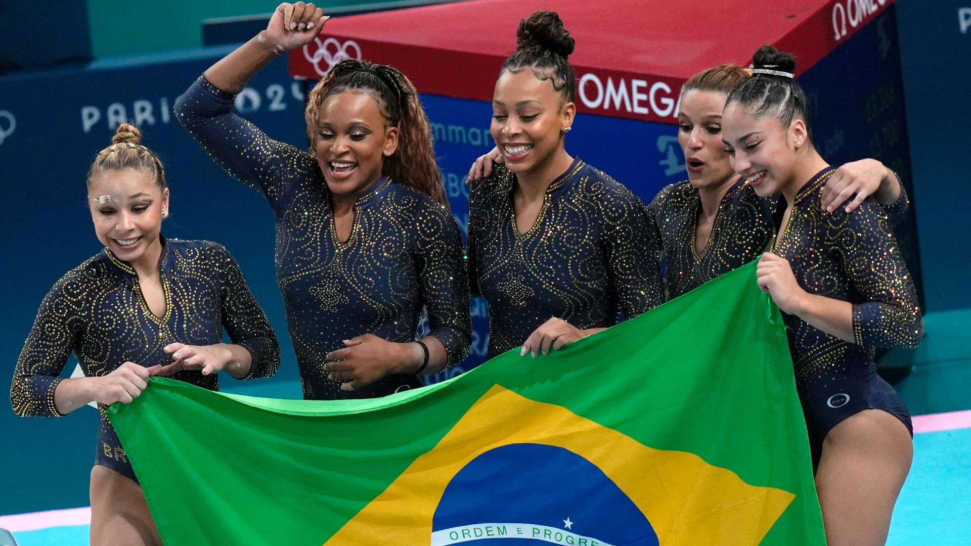 Brazil Gymnast Falls And Hurts Face During Warmup 9news