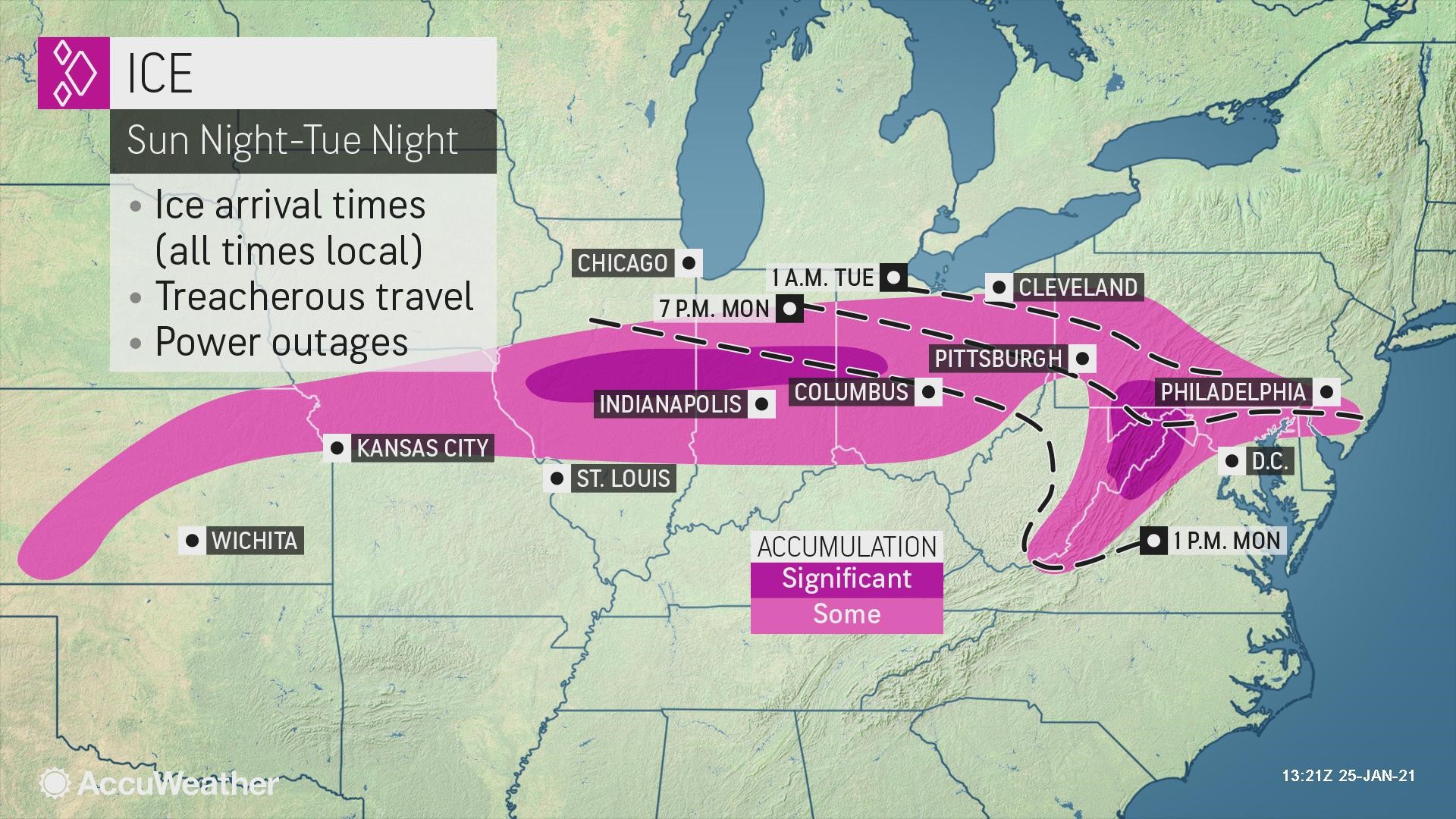 Storm expected to bring snow to a 1,500-mile-long stretch of the ...