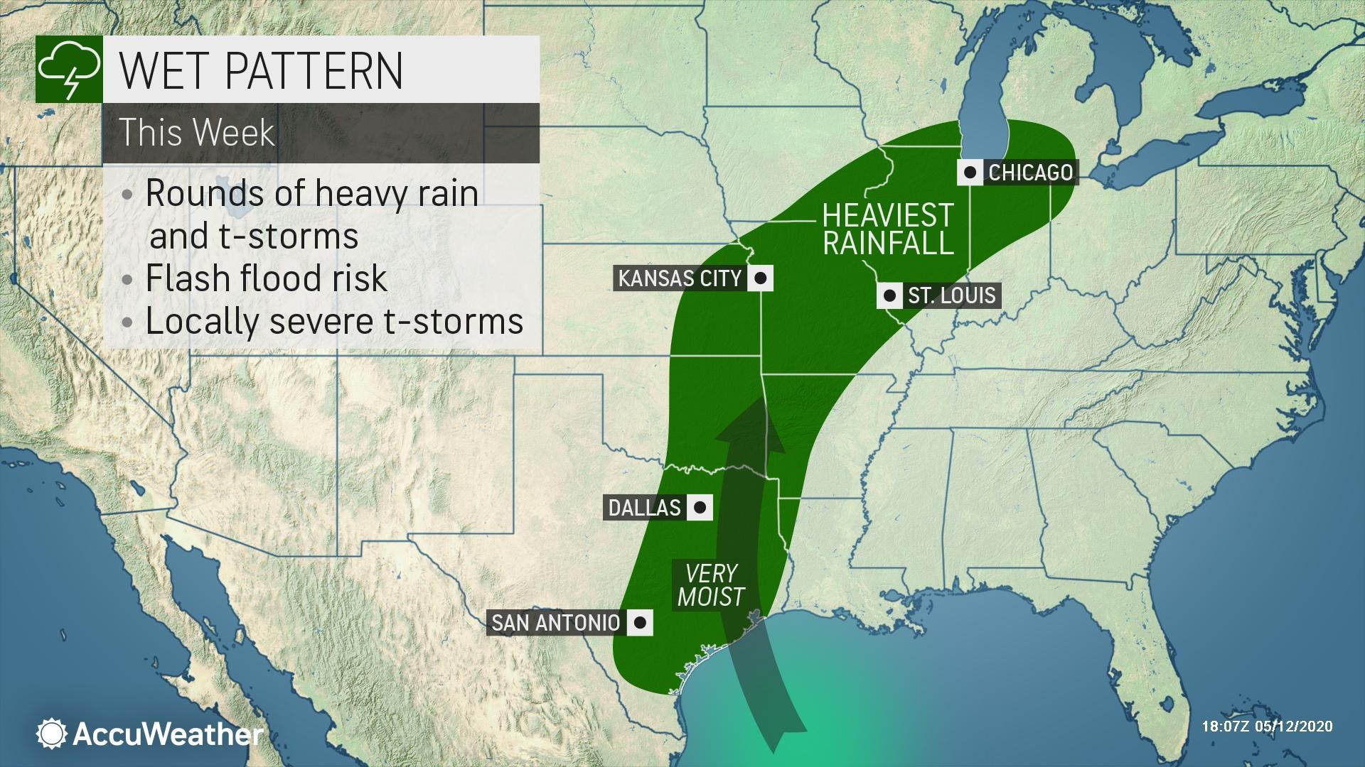 Strong to severe thunderstorms to rumble across central US this week ...