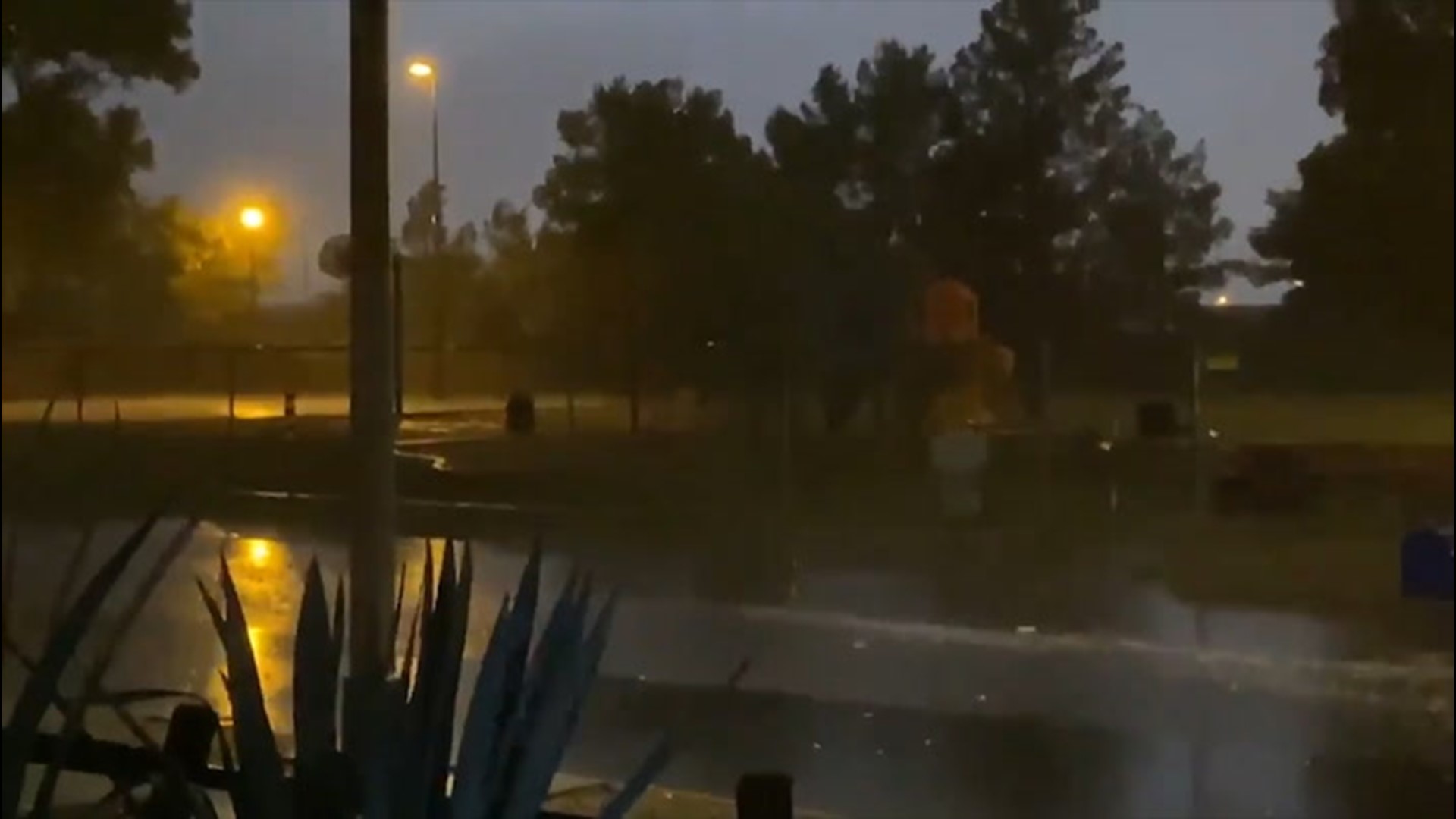A powerful storm slammed into Tucson, Arizona, releasing thunder and lightning over the city on July 11.