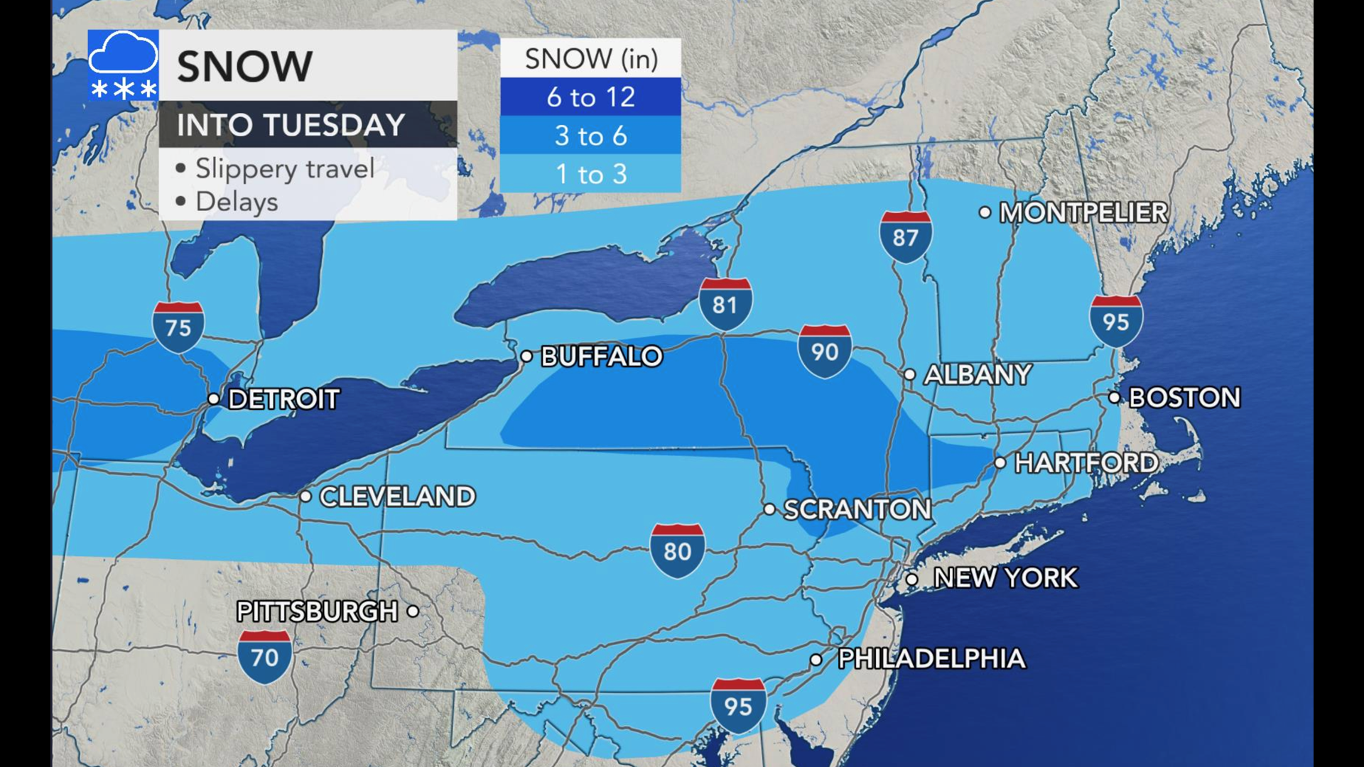 Storm expected to bring snow to a 1,500-mile-long stretch of the ...