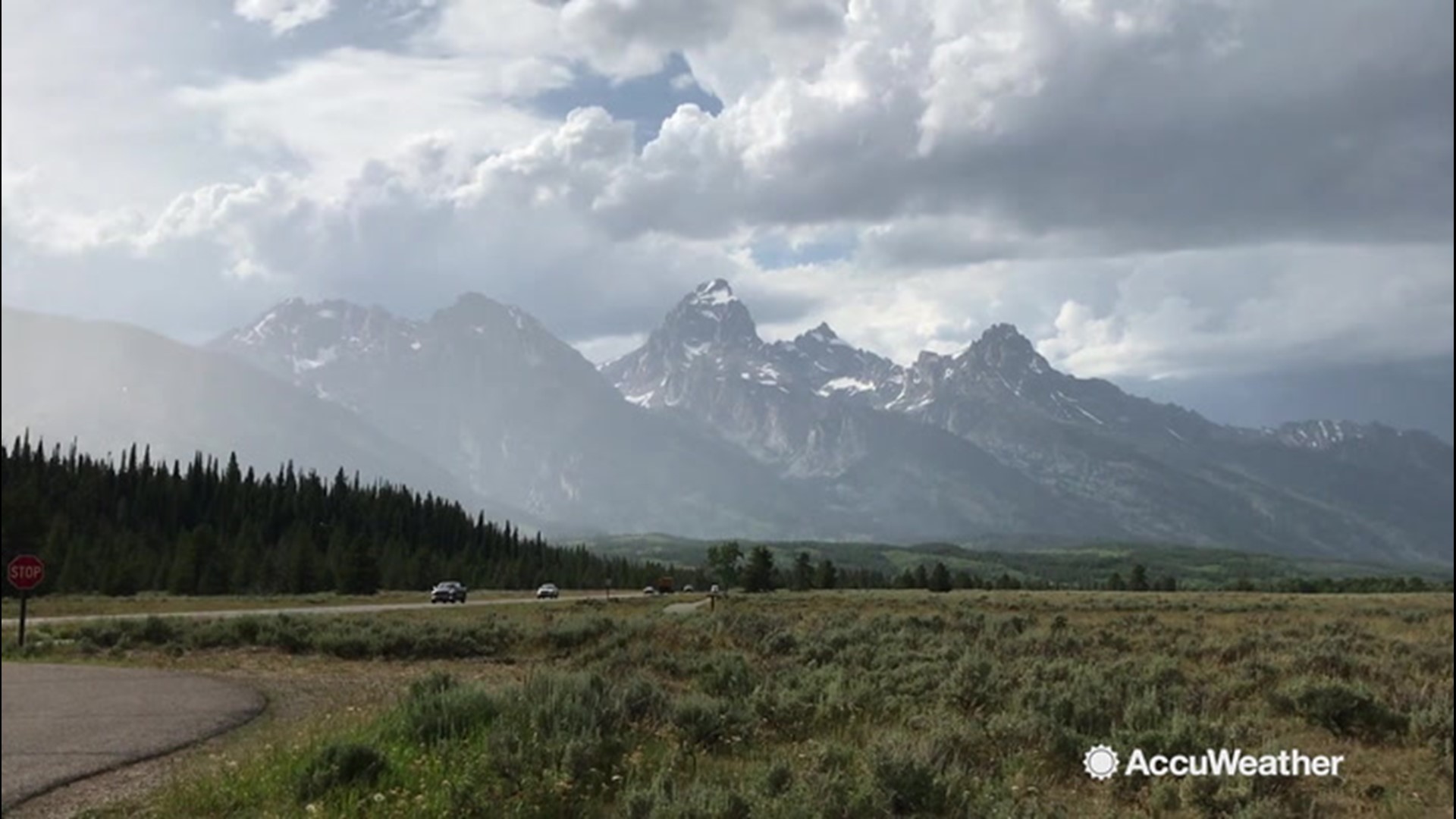 AccuWeather's Lincoln Riddle spent an evening exploring Grand Teton National Park as the Great American Road Trip continues in Wyoming. The park is known for its rugged mountains, pristine views and ease of access.