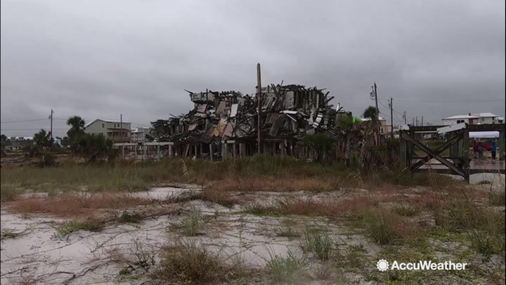 The city of Mexico Beach, Florida, still bears the scars from when the destructive Hurricane Michael hit it on Oct. 10, 2018. With Tropical Storm Nestor on the way to hit the city with more rain on Oct. 18, 2019, there is the potential for the city to suffer further damage.