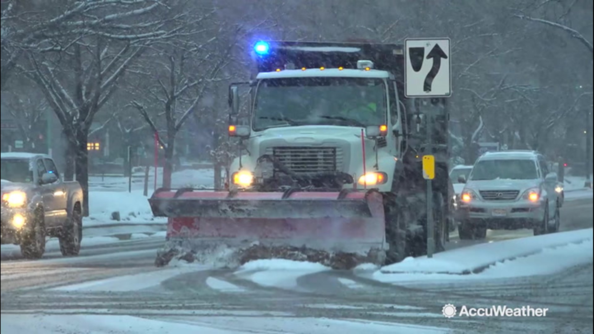 Plows hit the roads to clear fresh snowfall