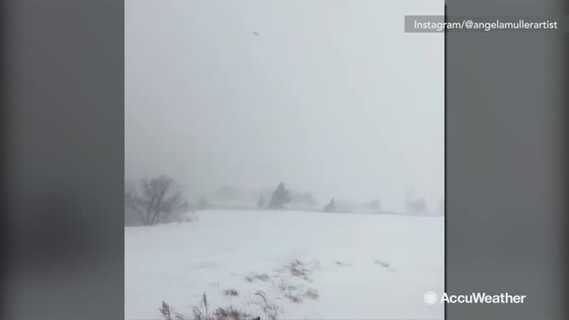 Blizzard conditions making visibility low.mov