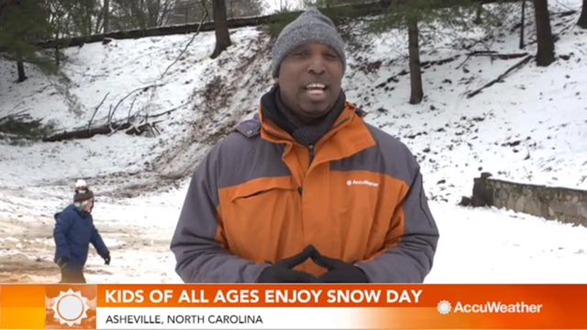 Thanks to a snowstorm, it's a snow day in Asheville, North Carolina. There is nothing better to do on a snowday than enjoy some sledding. Dexter Henry has the story.