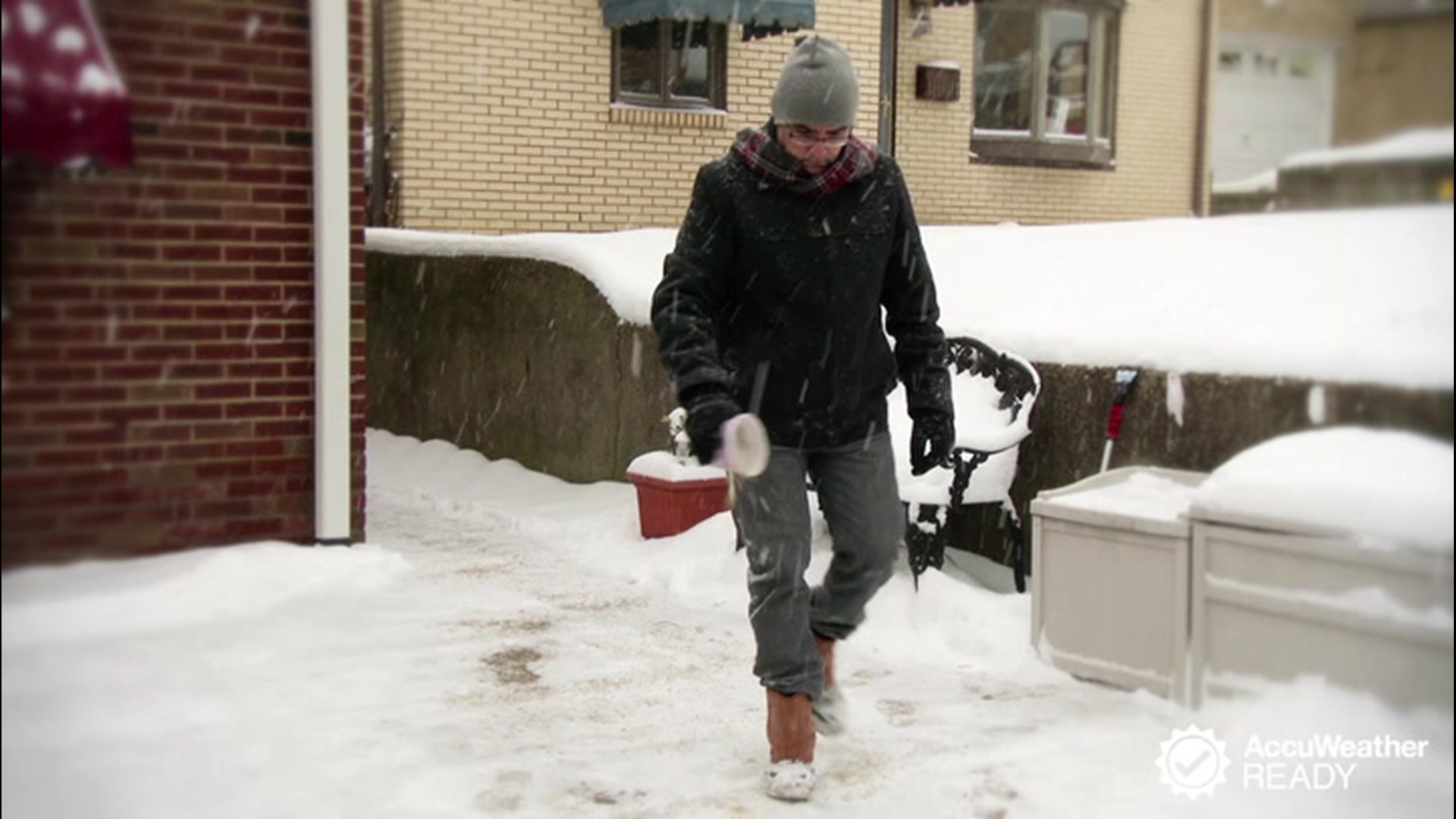 A common method to melt snow and ice is by spreading rock salt. Some people put generous amounts, but that doesn't mean it's effective. It may even be harmful.