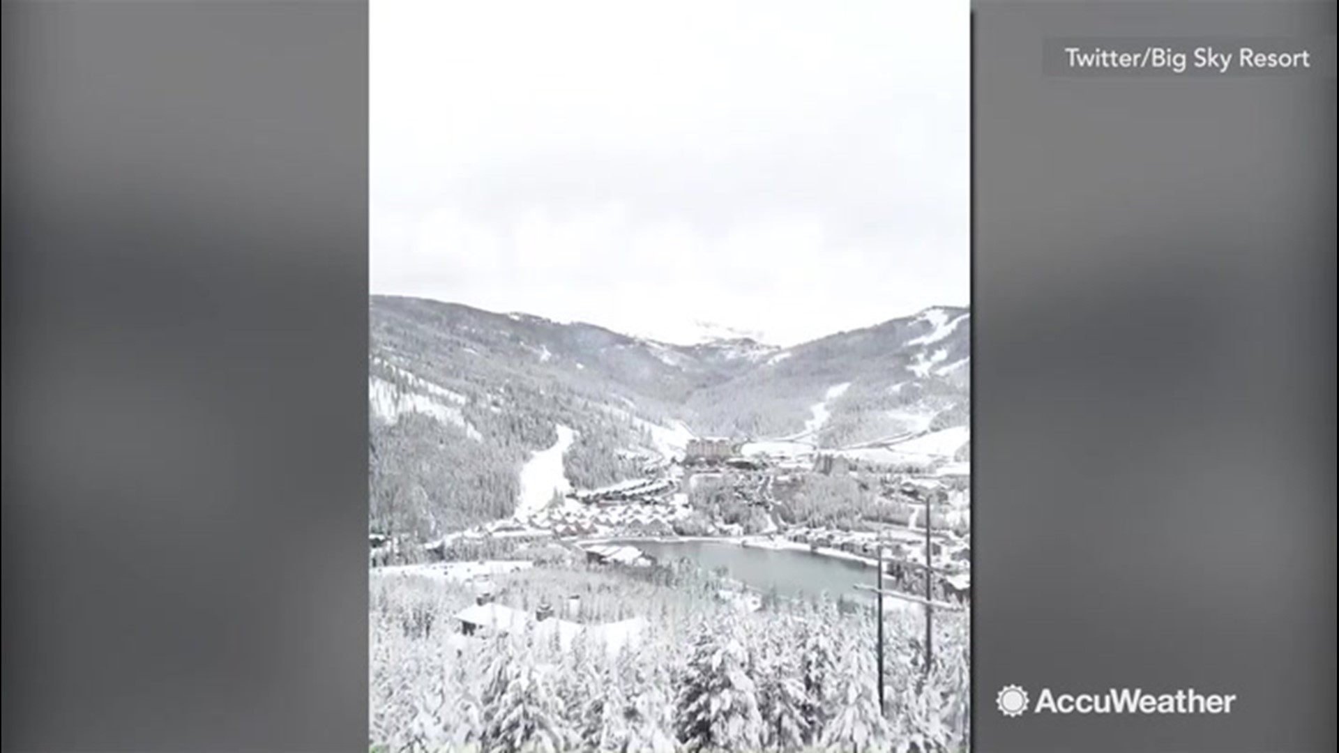 Big Sky Resort in Montana celebrated the summer solstice in the most unusual way.  The region was hit with snow.  The first day of summer is met with a winter wonderland on June 21.