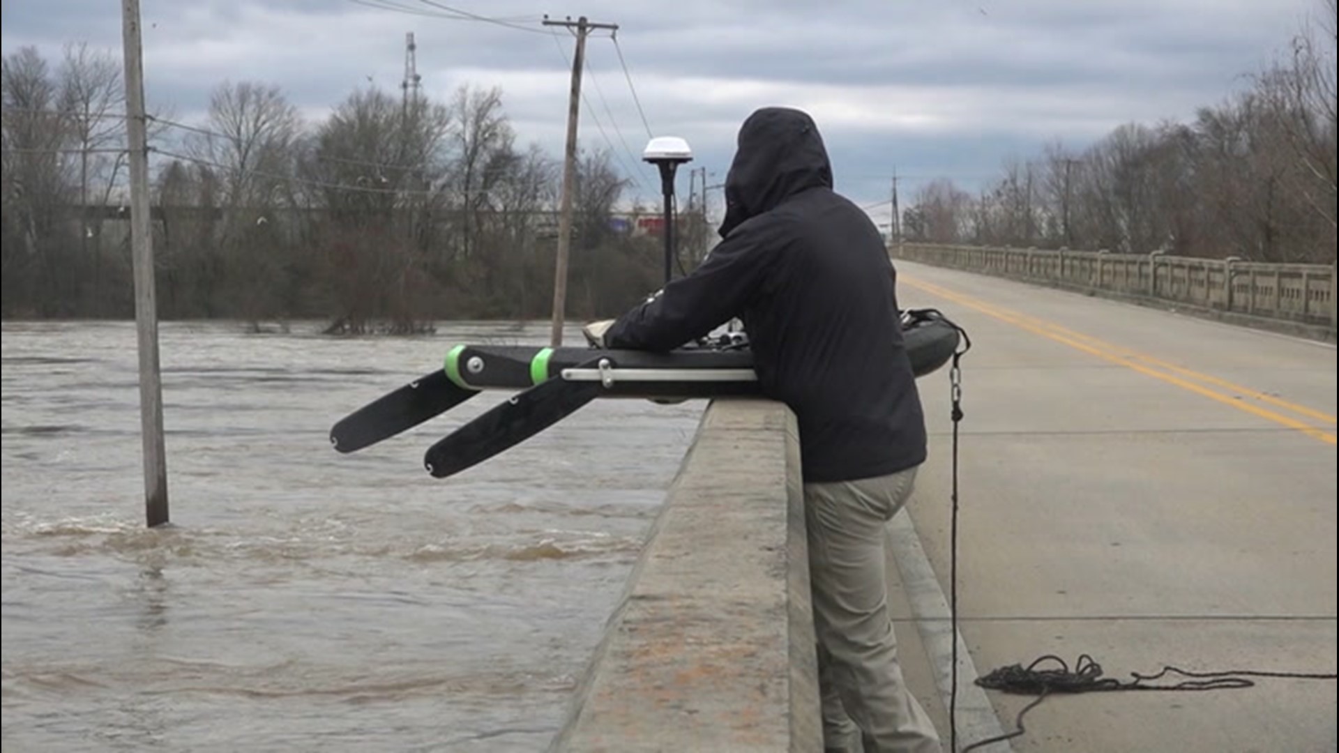 As the Pearl River continued to rise on Feb. 14, residents in this neighborhood in Brandon, Mississippi, were evacuating after city leaders issued a mandatory evacuation.