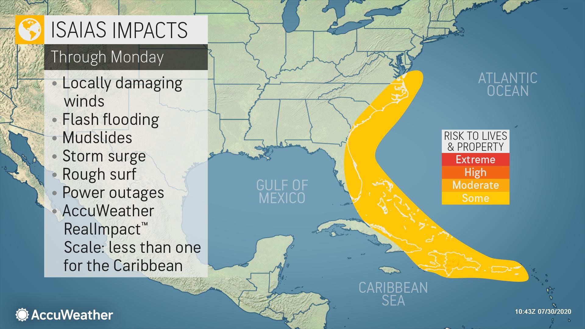 Tropical Storm Isaias sets its sights on Florida | 9news.com