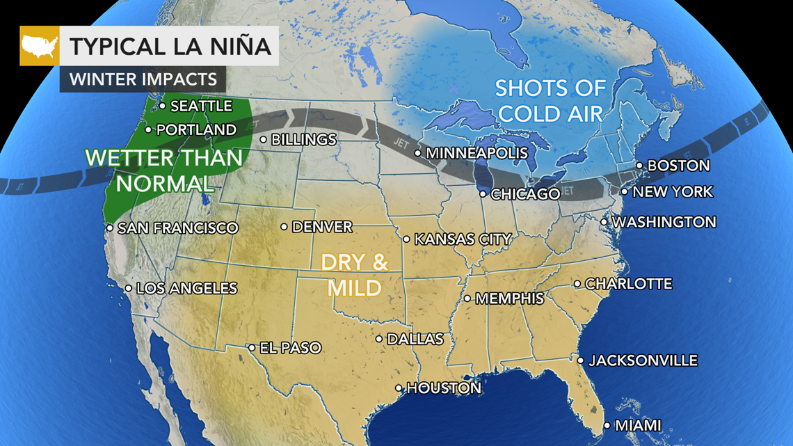 How La Niña will impact winter in the US