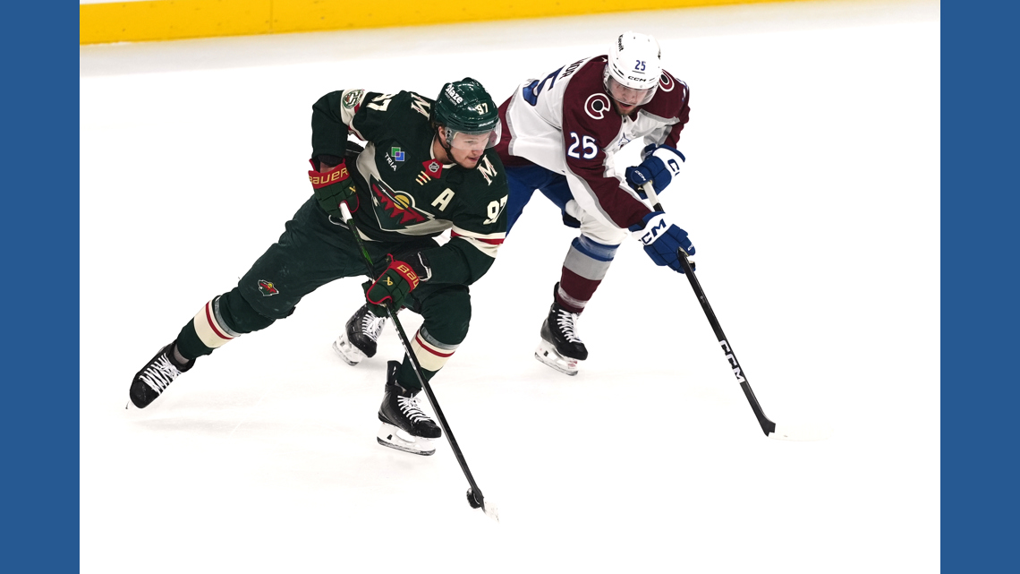 Kaprizov gets the Wild going with a goal and two assists in a 5-1 win to hand the Avs their 1st loss