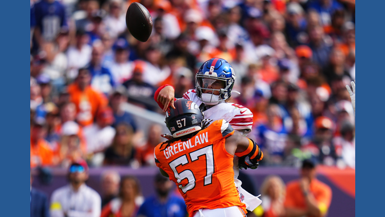 Broncos LB Dre Greenlaw has been suspended by the NFL for 1 game for  unsportsmanlike conduct | 9news.com