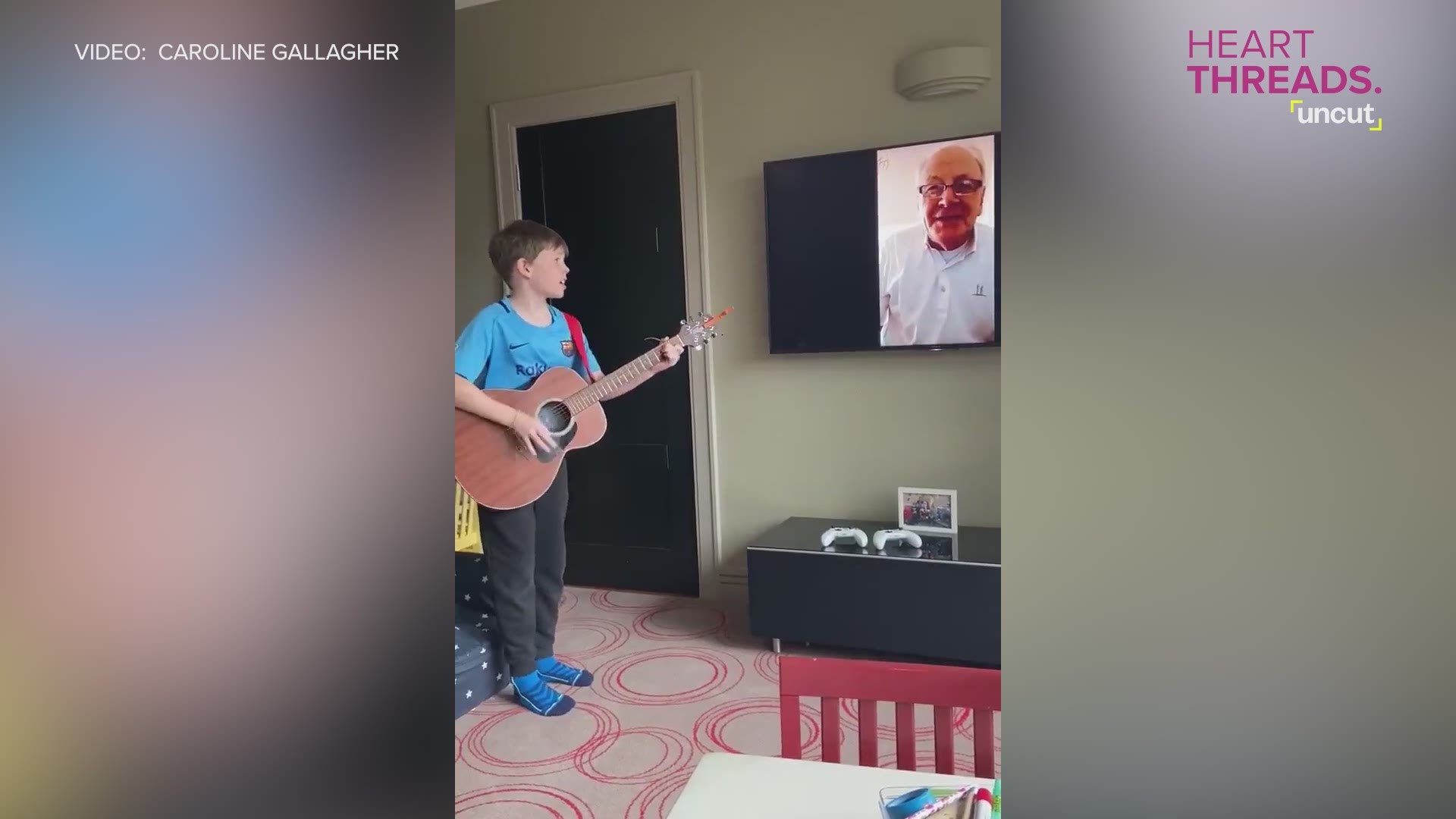 This Dublin boy found a way to practice his guitar remotely with his grandfather.