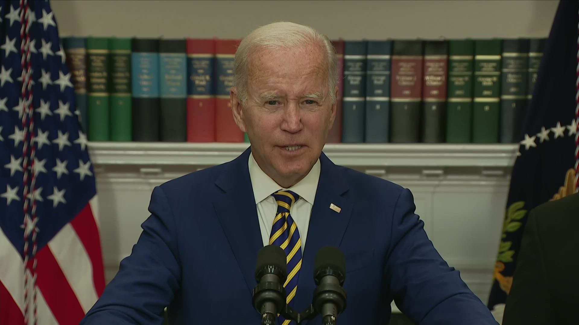 President Biden addressed those who think his student debt relief proposal is 'too much' or 'too little.'