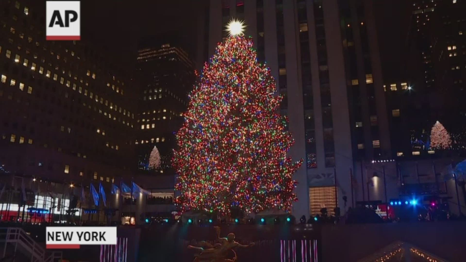 Sprucing Up Nyc Rockefeller Center Lights Christmas Tree 9news Com