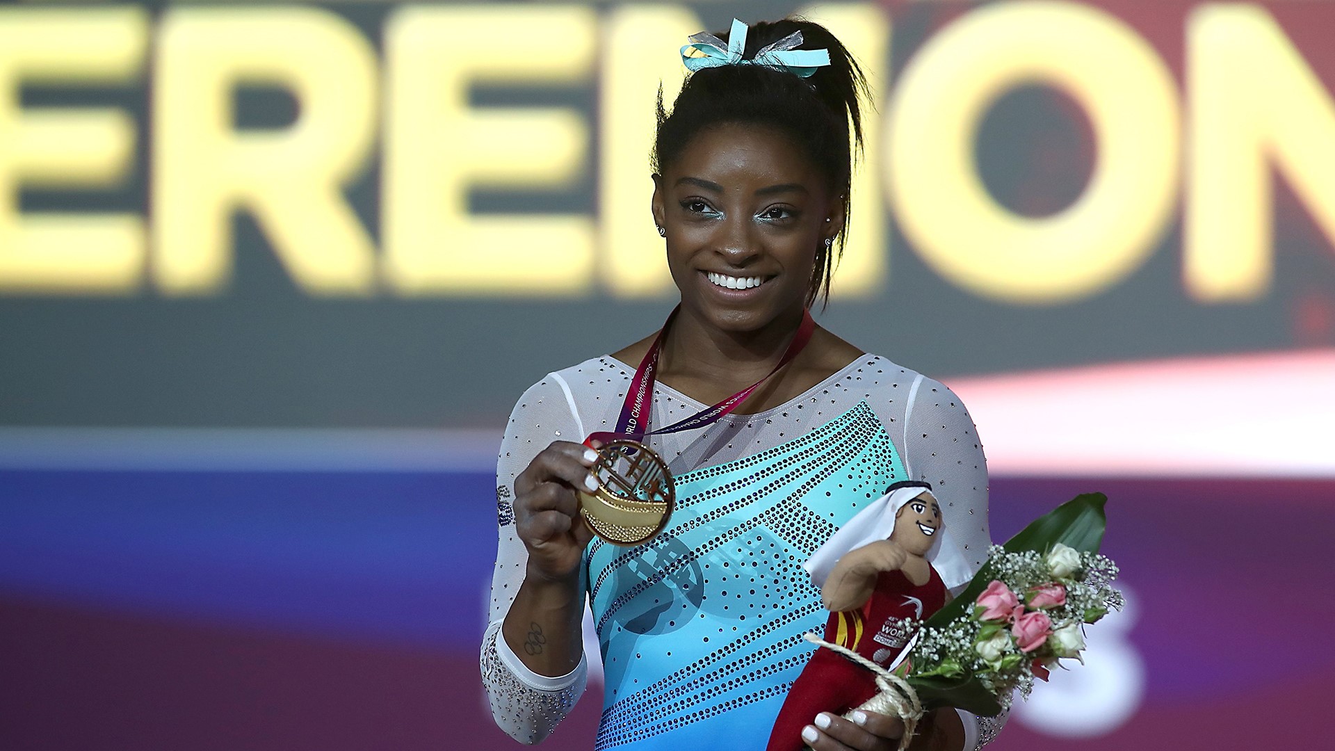 Simone Biles Makes History As First Woman To Win 4 All-around World ...