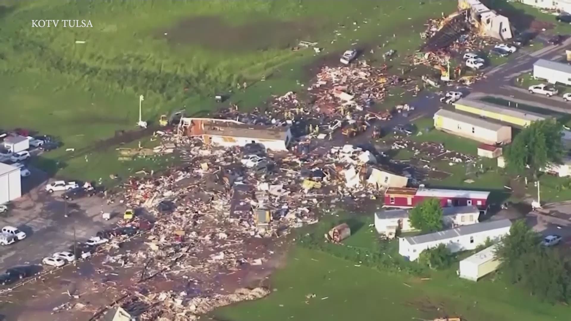 Oklahoma governor surveys damage from tornado that killed 2 | 9news.com