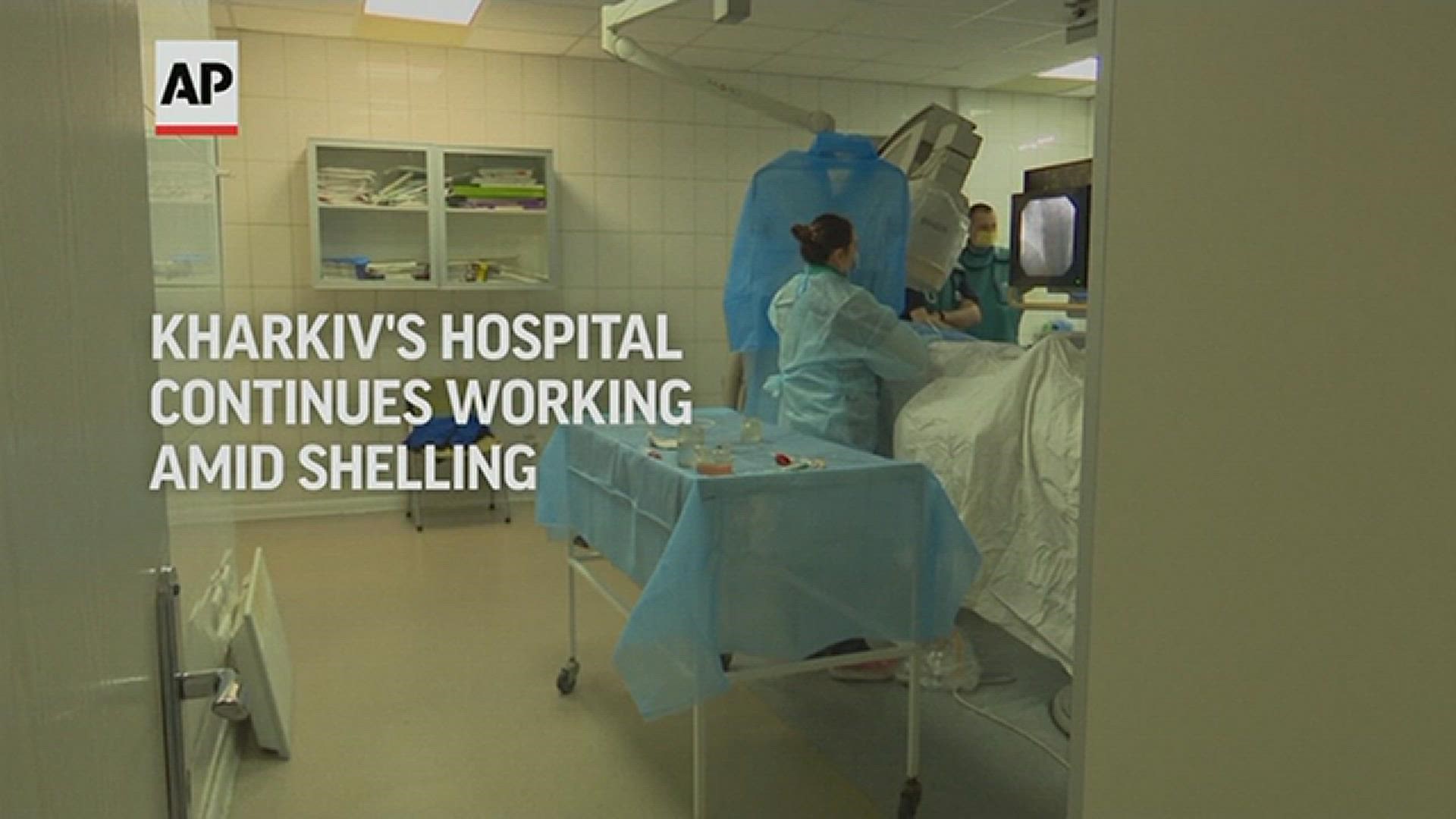 Kharkiv's hospital staff continue with their work amid Russia's shelling of the city, drowning out the sounds with hard rock and jazz music.