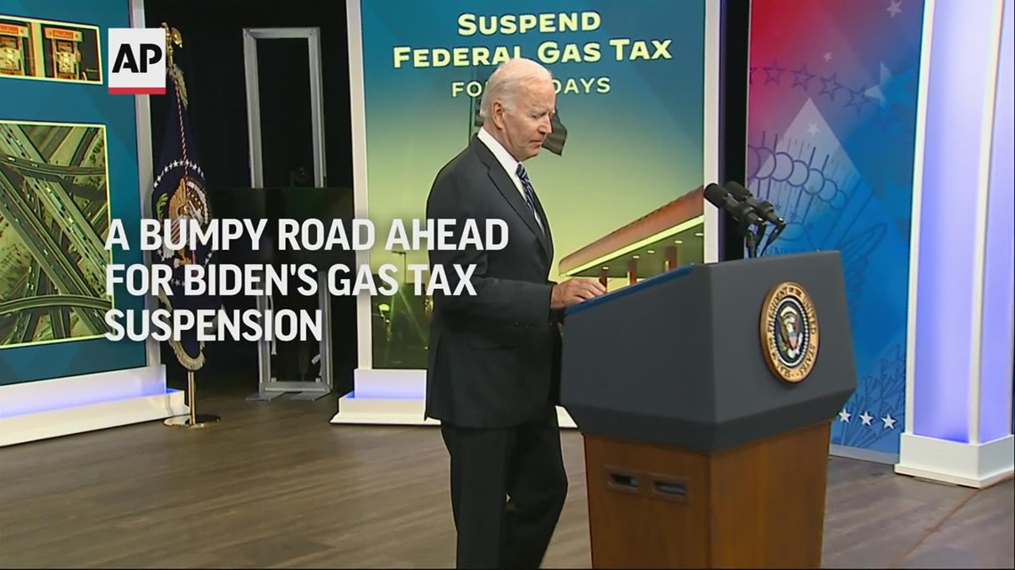 Bumpy road ahead for Biden's gas tax suspension