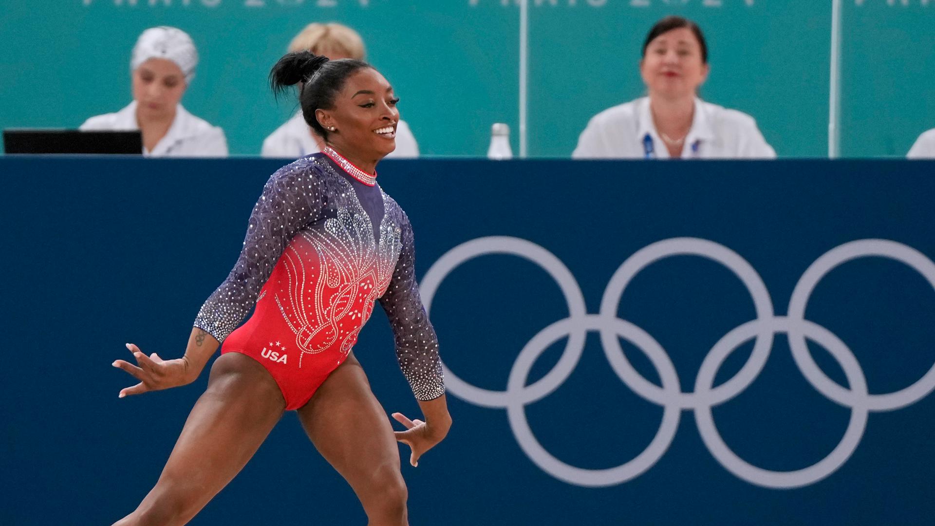 Simone Biles' routine in floor finals earns her another medal