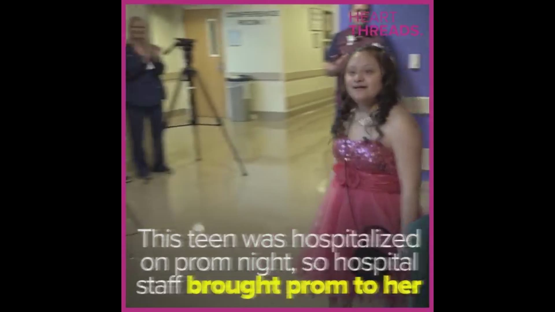 Alexza has Down syndrome and needed an unexpected trip to the hospital, which ruined her much anticipated prom plans. So her friends and hospital staff worked together to make sure Alexza got her prom.