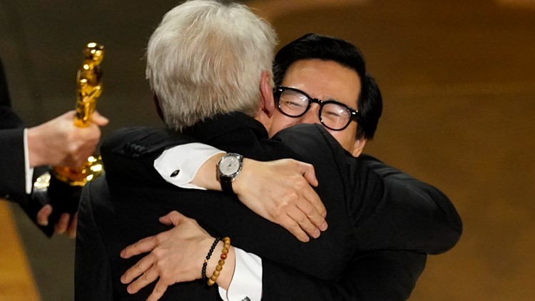 The story behind Harrison Ford, Ke Huy Quan's emotional Oscars moment