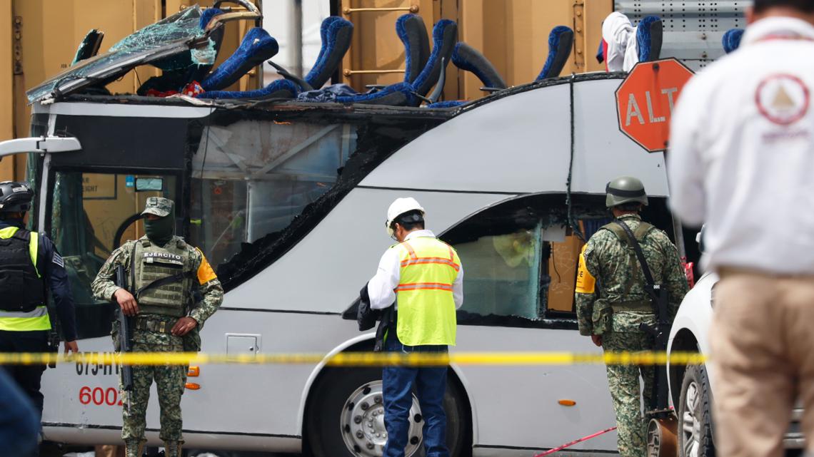 Train hits bus near Mexico City, killing 10, injuring 41 | 9news.com