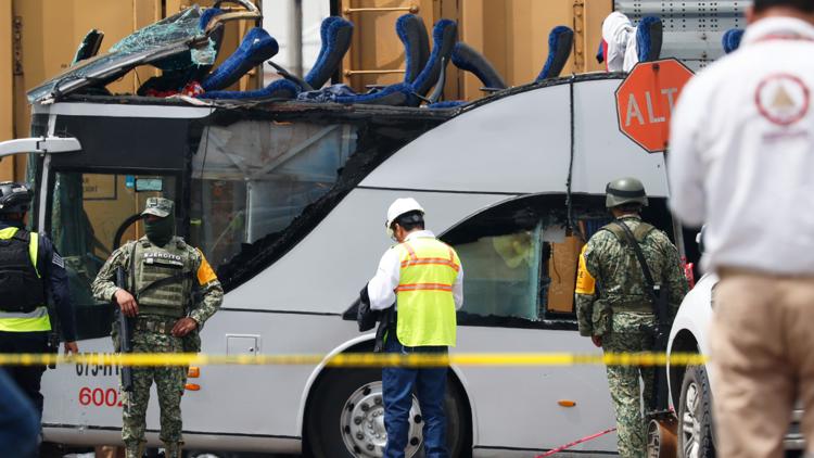 Train hits bus near Mexico City, killing 10, injuring 41 | 9news.com