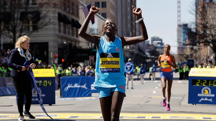 Olympic champ wins 50th women's Boston Marathon