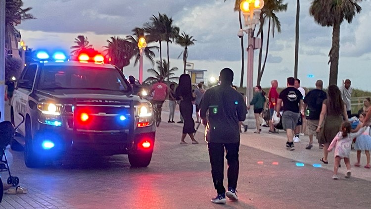 Policía: 9 heridos en balacera cerca de una playa de Hollywood, Florida