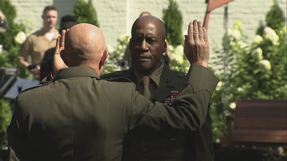 Gen. Michael Langley becomes first Black 4-star Marine general