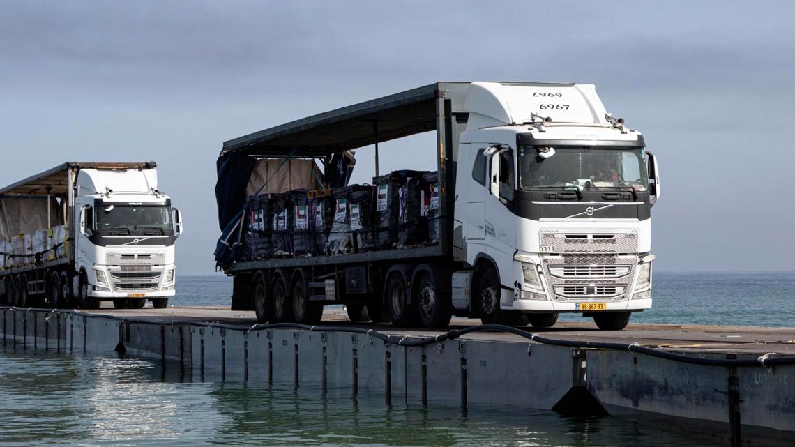 Aid from newly built pier off Gaza to be distributed this weekend