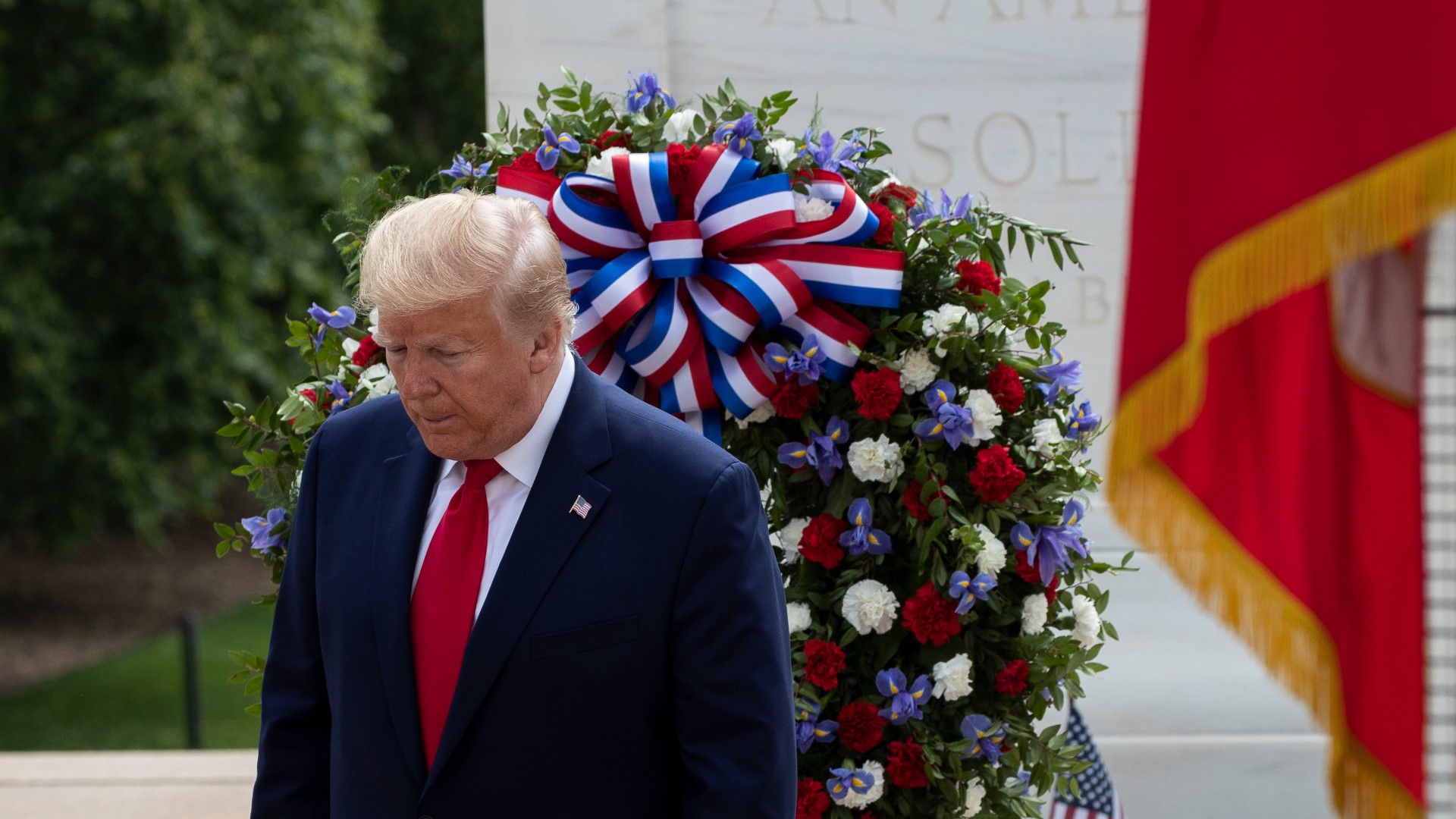 Trump visits Arlington, gives Memorial Day speech at Fort McHenry