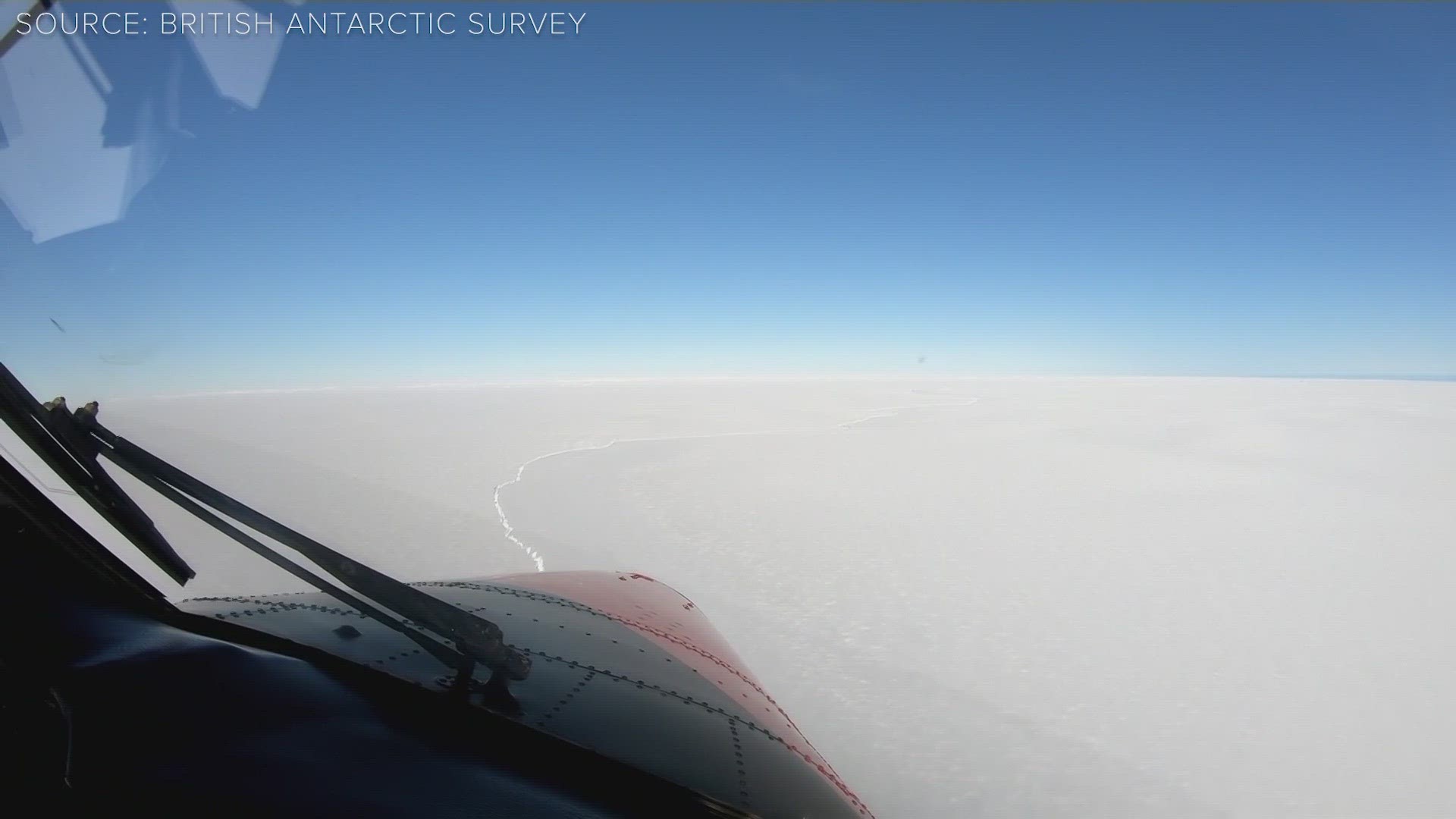 A huge iceberg, larger than New York City, has broken off the Brunt Ice Shelf in Antarctica.