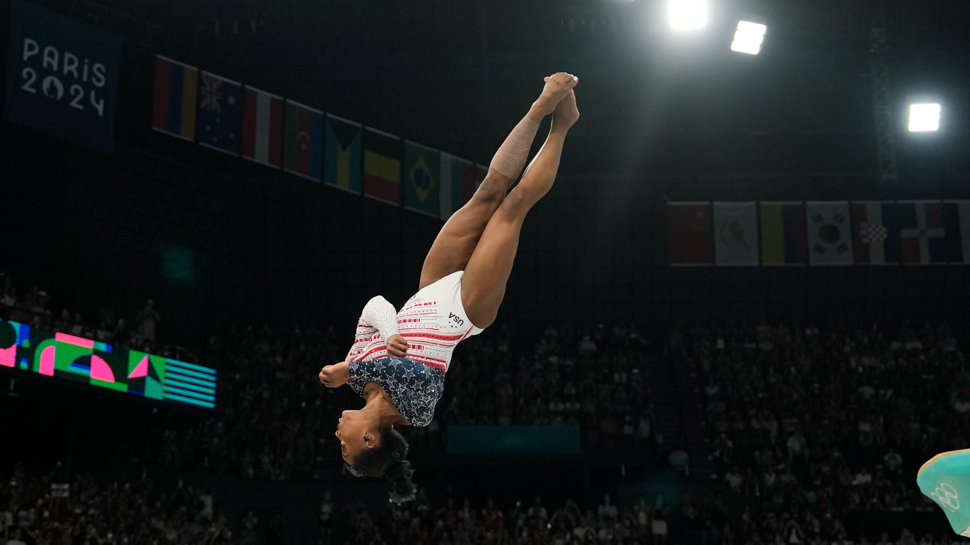 When is Simone Biles competing in individual events at Olympics