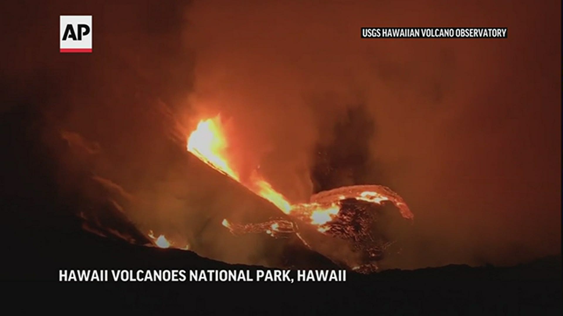 The Kilauea volcano on Hawaii's Big Island erupted and shot a steam cloud into the atmosphere that lasted about an hour Monday.