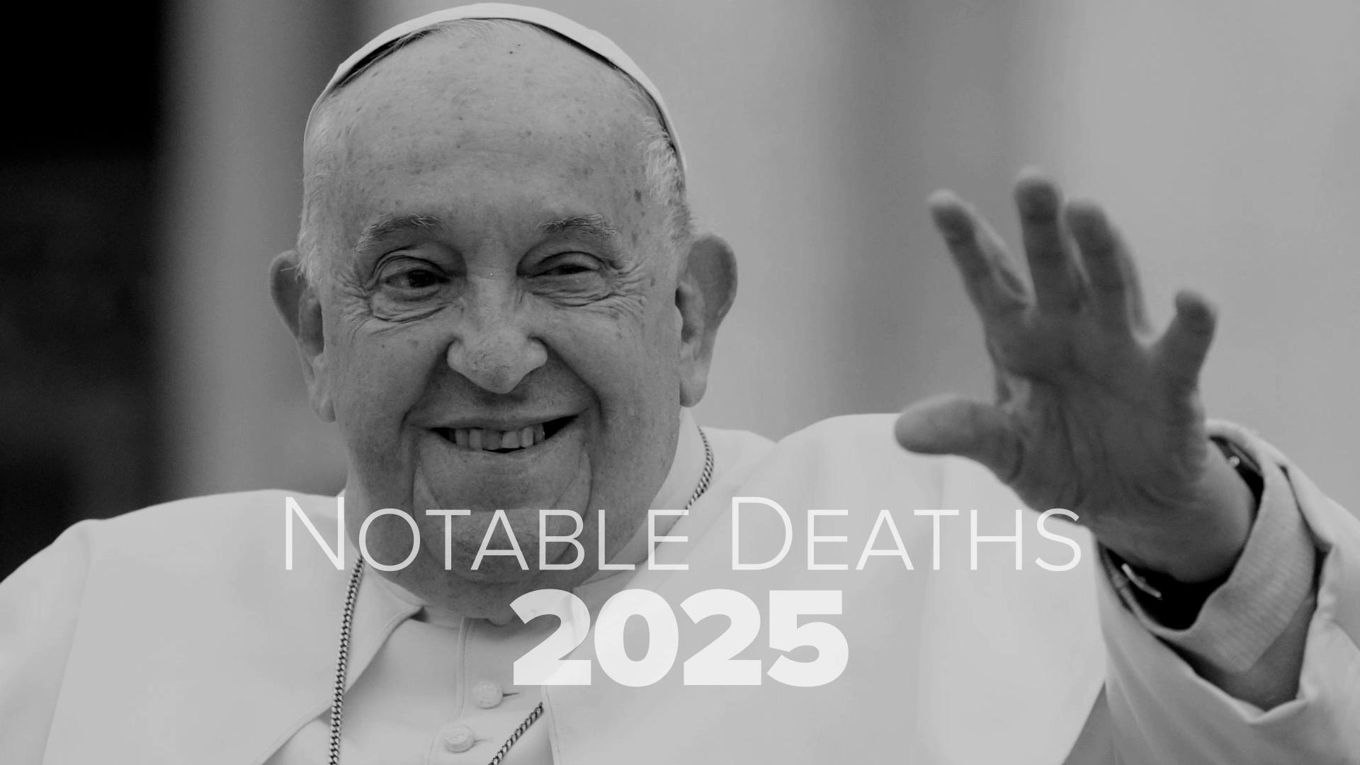 These are some of the leaders, newsmakers, sports legends and entertainment greats who have died this year.