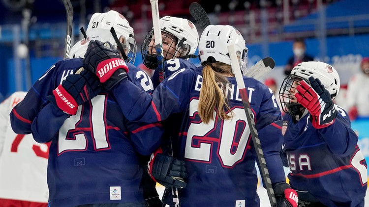 US women's hockey routs ROC to move to 2-0 at Olympics 2022