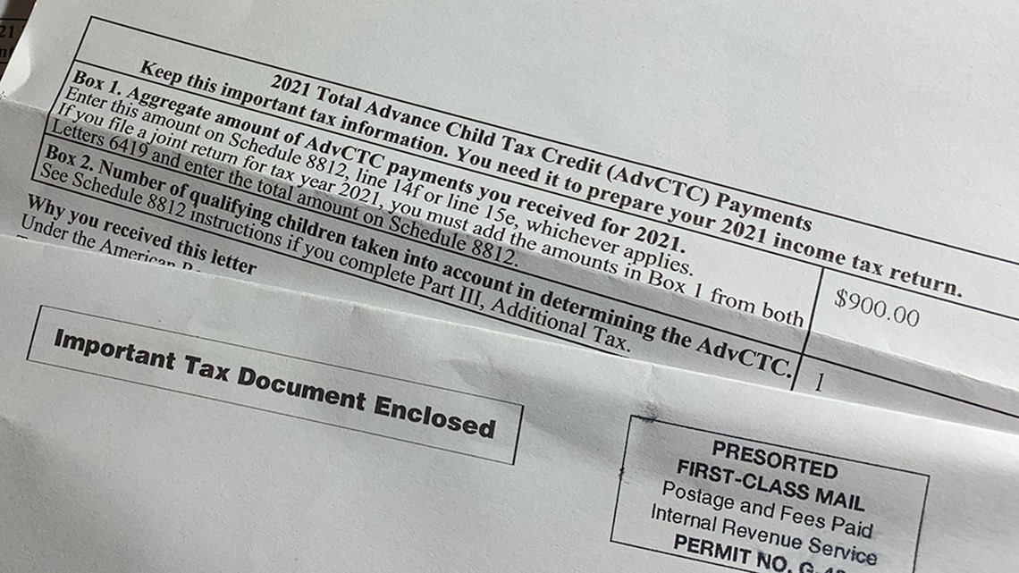 Surat kredit pajak anak dari IRS muncul di kotak surat