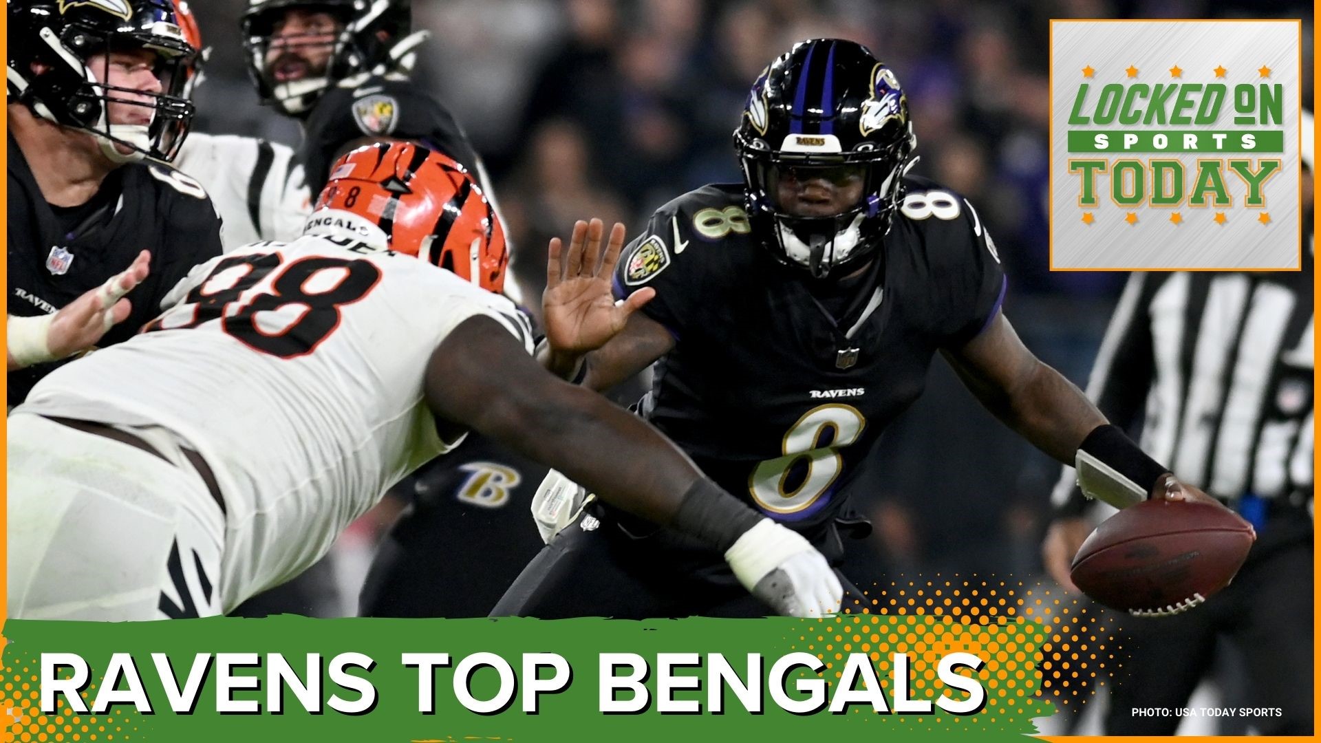 Discussing the day's top sports stories from the Ravens beat the Bengals in a game full injuries and bad calls to the A's have permission to leave Oakland.