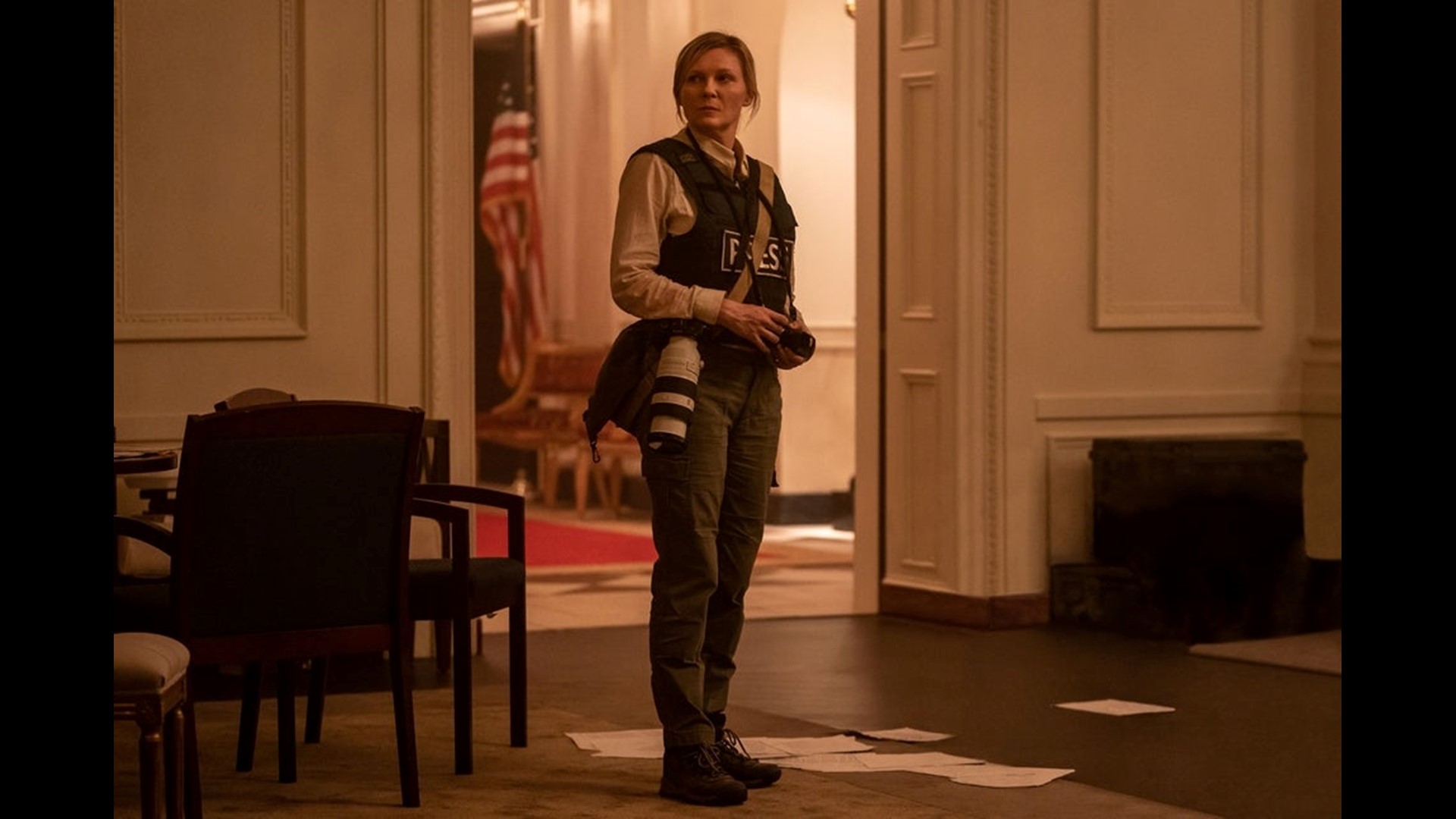 Kirsten Dunst Talks Filming Intense 'Civil War' Scene With Husband