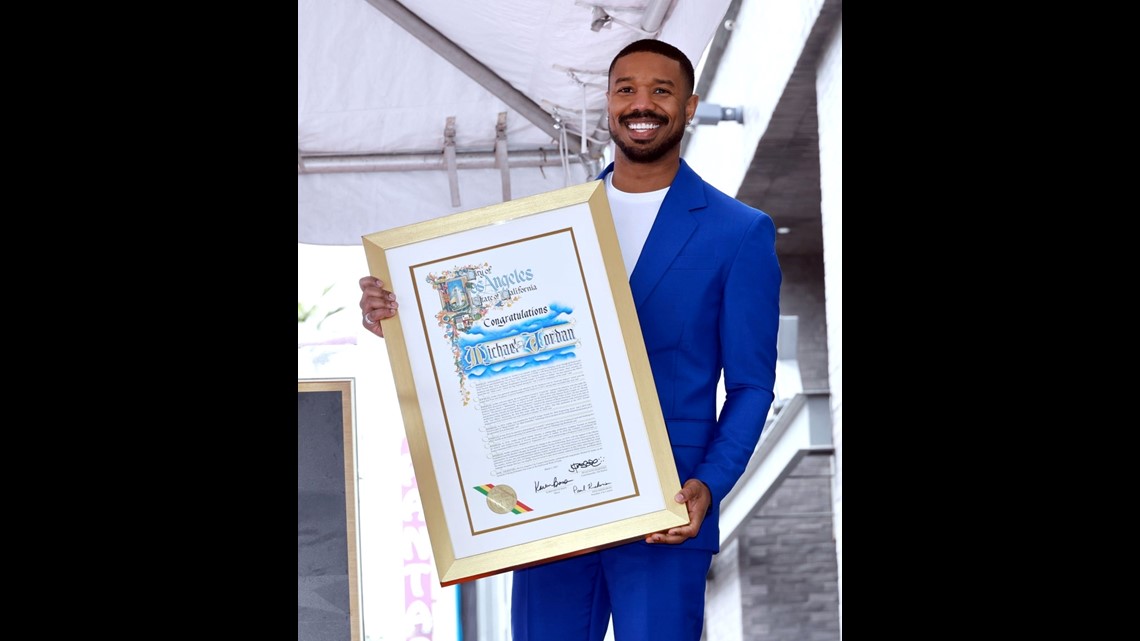 Michael B. Jordan honored by Majors, Coogler at Walk of Fame - Los