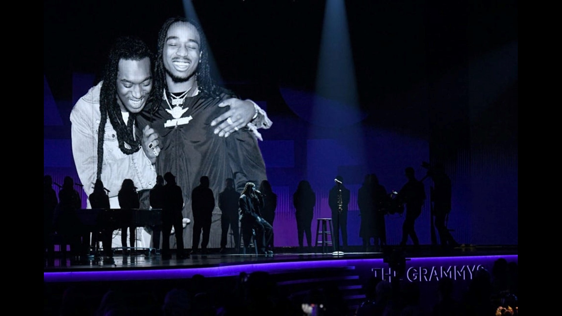 Quavo Pays Tribute to Takeoff at the GRAMMYs With In Memoriam