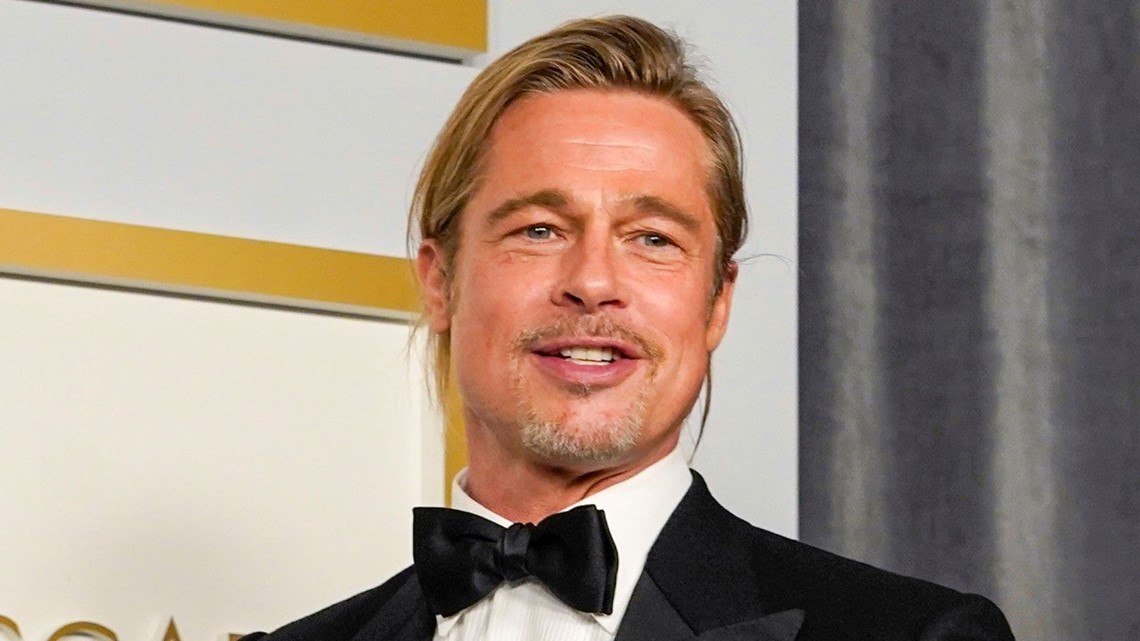 Brad Pitt's Man Bun LowKey Won the 2021 Oscars