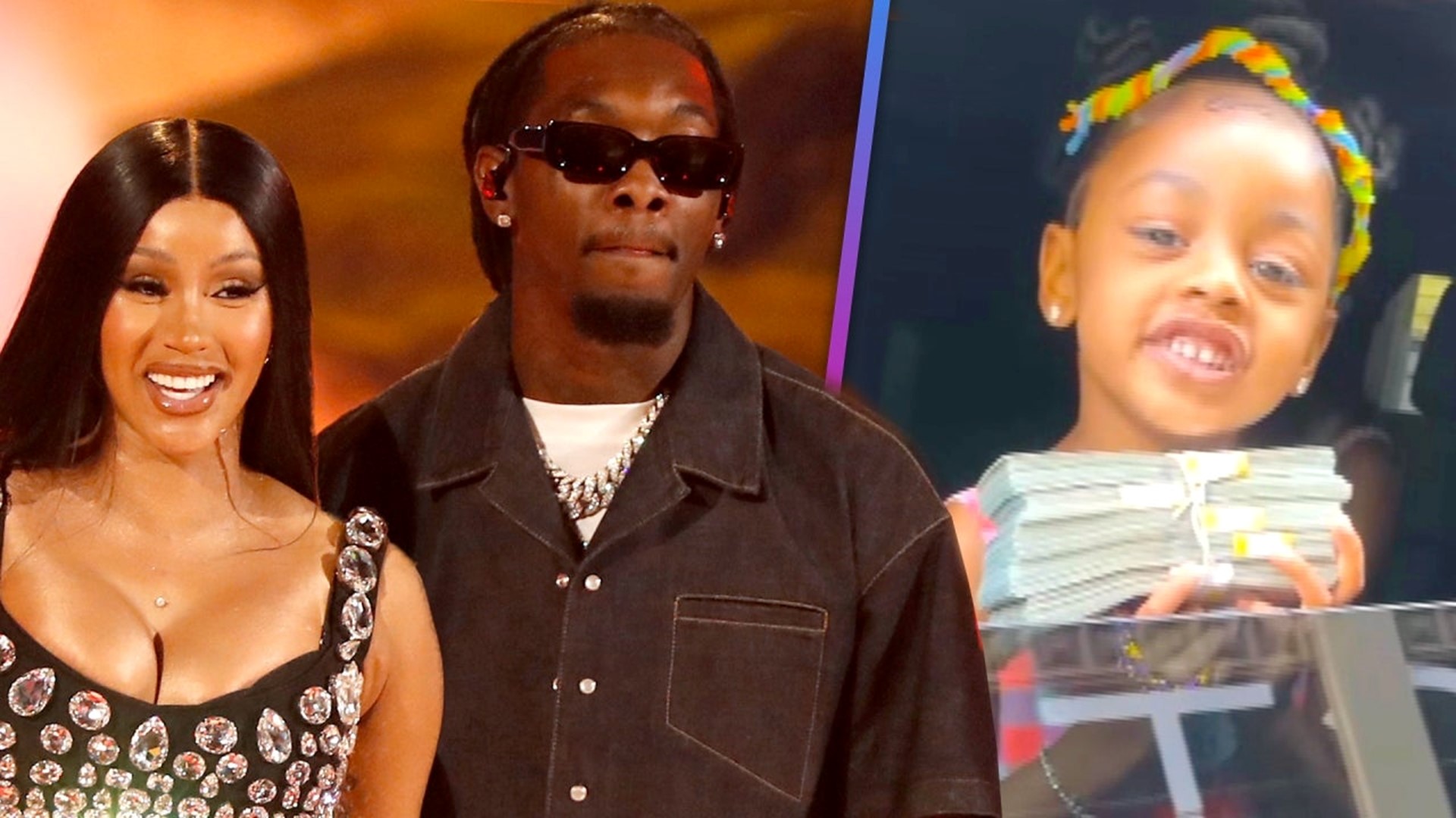 Cardi B and Offset Gift Daughter Kulture a Massive Stack of Cash for