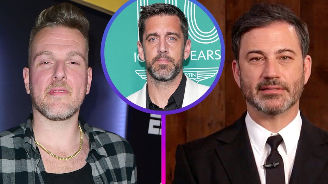 Pat McAfee Apologizes to Jimmy Kimmel After Aaron Rodgers' Jeffrey(02)