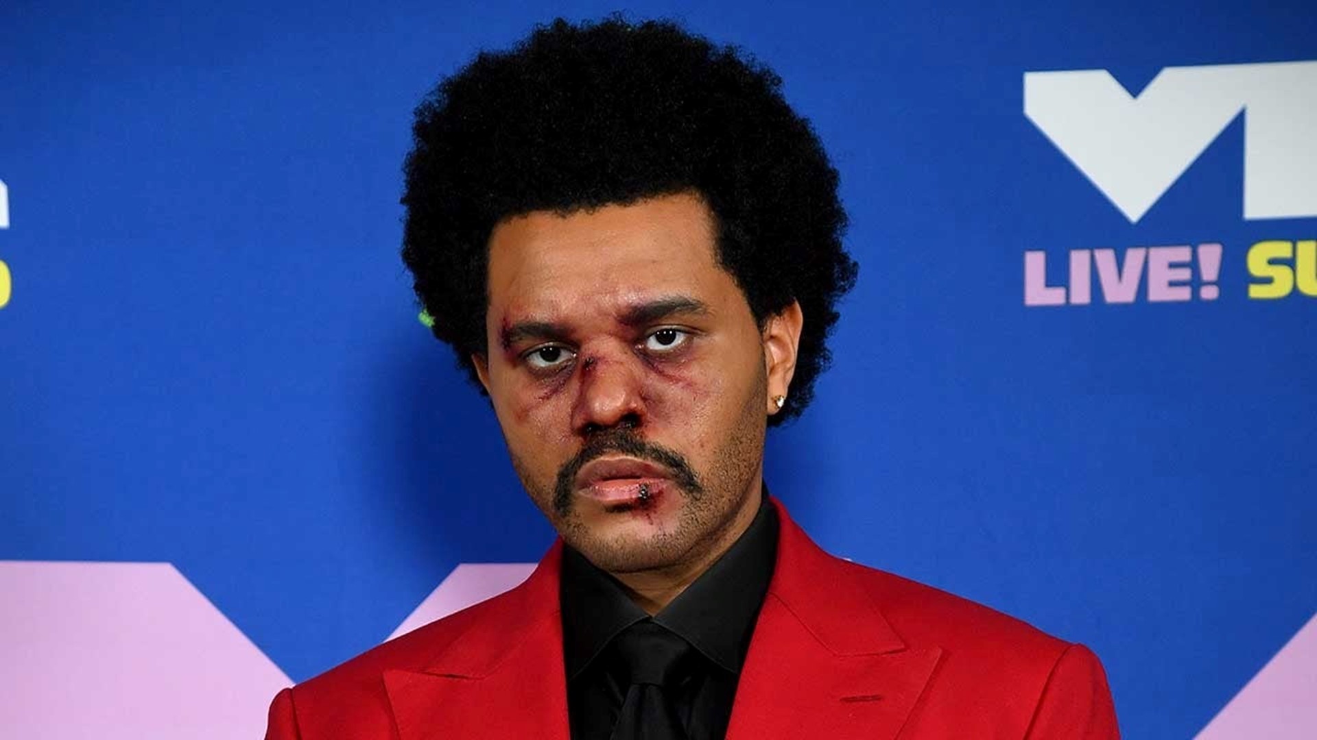 Why The Weeknd Wore Bloody Face Makeup at the VMAs, What is the Tricon