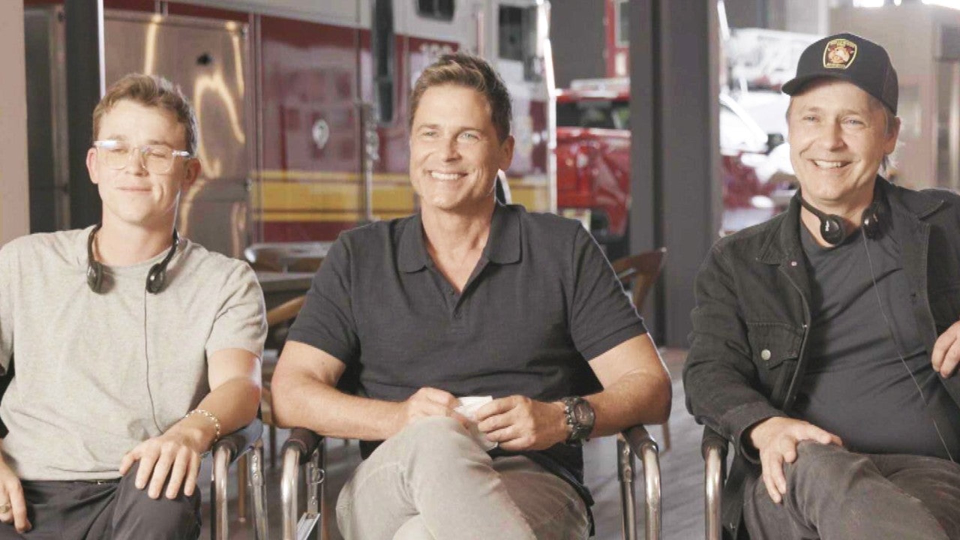 Rob Lowe Talks Collaborating With Brother Chad and Son John Owen on '9